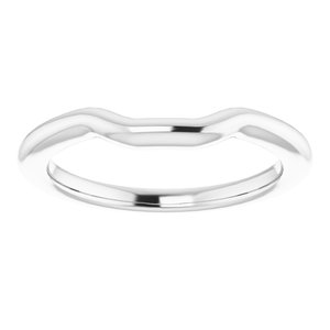 Sterling Silver Band for 6.5 x 6.5 mm Square