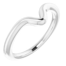 Charger l&#39;image dans la galerie, Sterling Silver Band for 12 x 8 mm Pear
