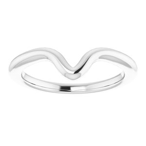 Sterling Silver Band for 12 x 8 mm Pear