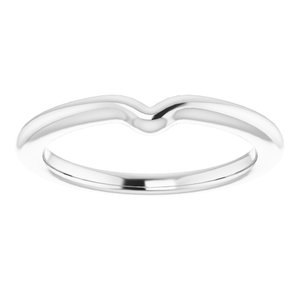Sterling Silver Band for 7 x 5 mm Pear