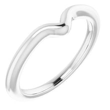 Load image into Gallery viewer, Sterling Silver Band for 8 x 8 mm Heart
