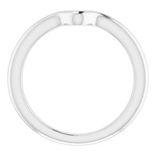 Load image into Gallery viewer, Sterling Silver Band for 8 x 8 mm Heart

