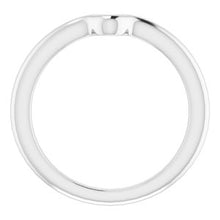 Load image into Gallery viewer, Sterling Silver Band for 8 x 5 mm Pear
