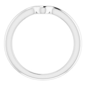 Sterling Silver Band for 8 x 5 mm Pear