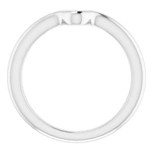 Load image into Gallery viewer, Sterling Silver Band for 9 x 6 mm Pear
