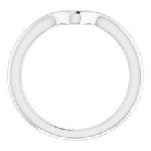 Load image into Gallery viewer, Sterling Silver Band for 10 x 10 mm Heart
