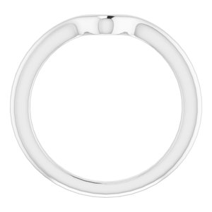 Sterling Silver Band for 10 x 10 mm Heart