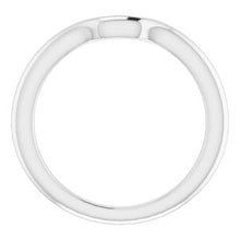 Load image into Gallery viewer, Sterling Silver Band for 7 x 7 mm Asscher
