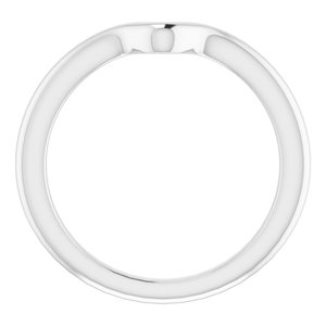 Sterling Silver Band for 9 x 9 mm Heart