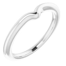 Load image into Gallery viewer, Sterling Silver Band for 6 x 6 mm Heart

