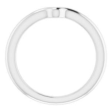 Load image into Gallery viewer, Sterling Silver Band for 6 x 6 mm Heart
