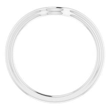 Charger l'image dans la galerie, Sterling Silver Band for 8 x 6 mm Oval
