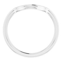 Charger l'image dans la galerie, Sterling Silver Band for 15 x 11 mm Oval
