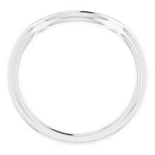Charger l'image dans la galerie, Sterling Silver Band for 13 x 13 mm Cushion
