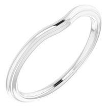 Charger l'image dans la galerie, Sterling Silver Band for 5 x 3 mm Emerald
