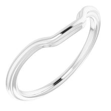Charger l'image dans la galerie, Sterling Silver Band for 9 x 7 mm Emerald
