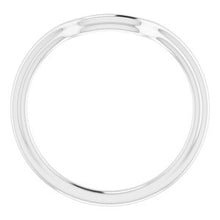 Charger l'image dans la galerie, Sterling Silver Band for 9 x 7 mm Emerald

