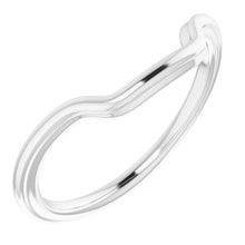 Charger l'image dans la galerie, Sterling Silver Band for 11 x 9 mm Emerald

