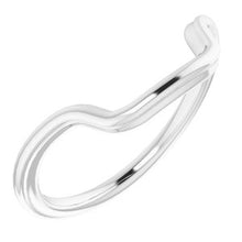 Charger l'image dans la galerie, Sterling Silver Band for 14 x 10 mm Emerald
