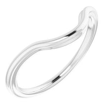 Charger l'image dans la galerie, Sterling Silver Band for 12 x 10 mm Oval
