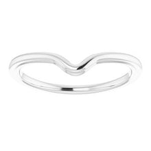 Charger l'image dans la galerie, Sterling Silver Band for 9 x 4.5 mm Marquise
