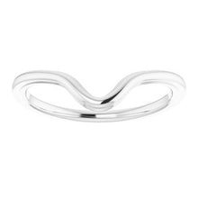Charger l'image dans la galerie, Sterling Silver Band for 12 x 6 mm Marquise
