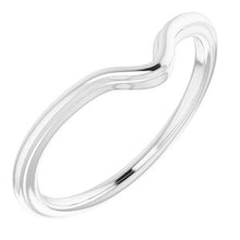 Charger l'image dans la galerie, Sterling Silver Band for 10 x 5 mm Marquise

