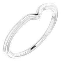 Charger l'image dans la galerie, Sterling Silver Band for 7 x 5 mm Pear
