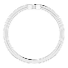 Charger l'image dans la galerie, Sterling Silver Band for 7 x 5 mm Pear
