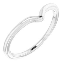 Charger l'image dans la galerie, Sterling Silver Band for 9 x 6 mm Pear
