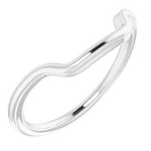 Charger l'image dans la galerie, Sterling Silver Band for 12 x 10 mm Emerald
