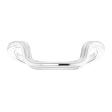 Charger l'image dans la galerie, Sterling Silver Band for 16 x 12 mm Emerald
