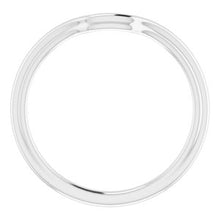 Charger l'image dans la galerie, Sterling Silver Band for 7 x 5 mm Emerald
