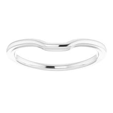 Charger l'image dans la galerie, Sterling Silver Band for 7 x 5 mm Emerald
