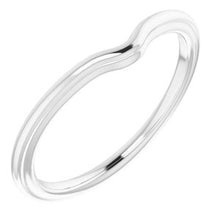 Charger l'image dans la galerie, Sterling Silver Band for 6 x 4 mm Oval
