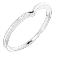 Charger l'image dans la galerie, Sterling Silver Band for 6 x 3 mm Marquise
