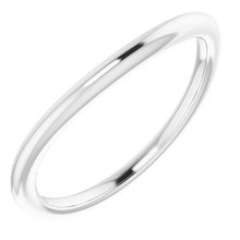 Charger l'image dans la galerie, Sterling Silver Band for 9.4 mm Round Ring
