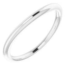 Charger l'image dans la galerie, Sterling Silver Band for 8x6 mm Oval Ring
