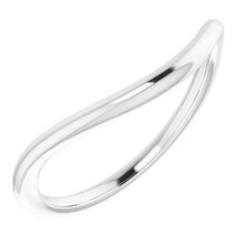 Charger l'image dans la galerie, Sterling Silver Band for 16x12 mm Emerald Ring
