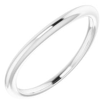 Charger l'image dans la galerie, Sterling Silver Band for 6 mm Square Ring
