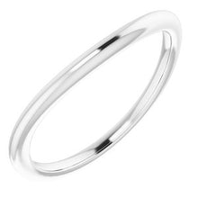 Charger l'image dans la galerie, Sterling Silver Band for 7.5 mm Square Ring
