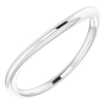 Charger l'image dans la galerie, Sterling Silver Band for 8 mm Square Ring
