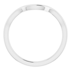 Sterling Silver Band for 7.4 mm Round Ring