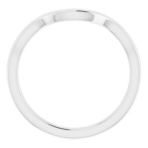 Sterling Silver Band for 8 mm Round Ring