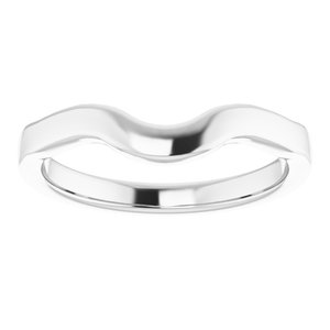 Sterling Silver Band for 7 x 5 mm Oval Ring