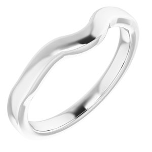 Sterling Silver Band for 6 x 4 mm Oval Ring