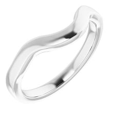 Charger l&#39;image dans la galerie, Sterling Silver Band for 10 x 8 mm Oval Ring
