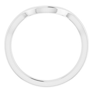 Sterling Silver Band for 9 x 7 mm Oval Ring