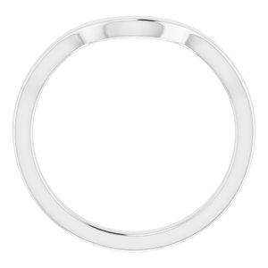 Sterling Silver Band for 8 x 6 mm Oval Ring