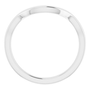Sterling Silver Band for 10 x 10 mm Cushion Ring